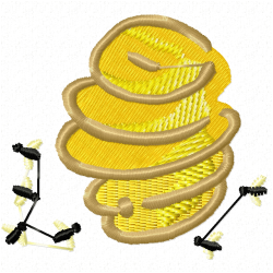 Bees Embroidery Design 11 Bees Embroidery Design 11